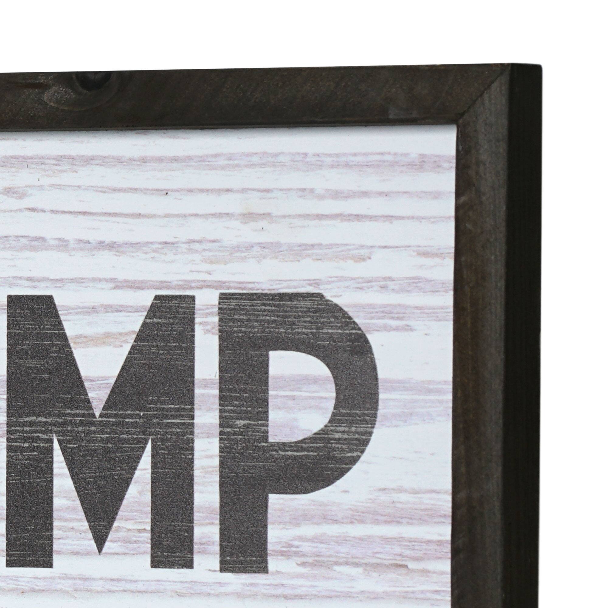 American Art Décor™ 36" Fish, Hunt, Camp Wood Novelty Wall Sign